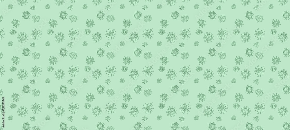 green background image. doodle viruses drawing green background image. doodle viruses drawing