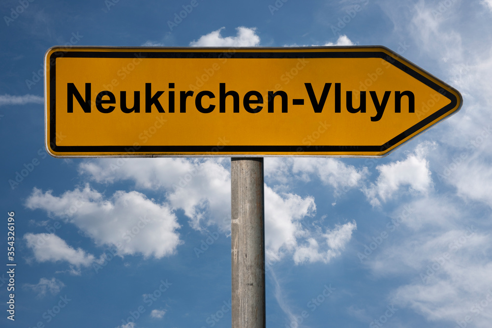 Obraz premium Wegweiser Neukirchen-Vluyn