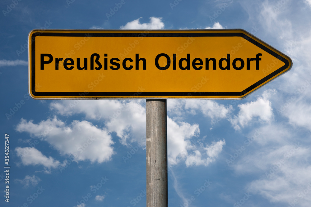 Wegweiser Preußisch Oldendorf