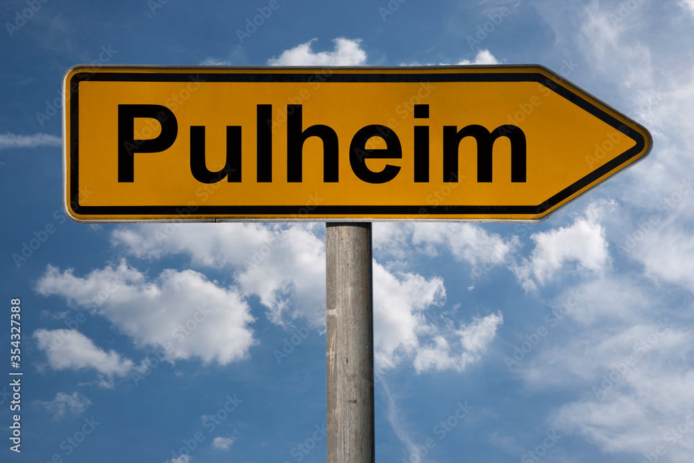 Obraz premium Wegweiser Pulheim