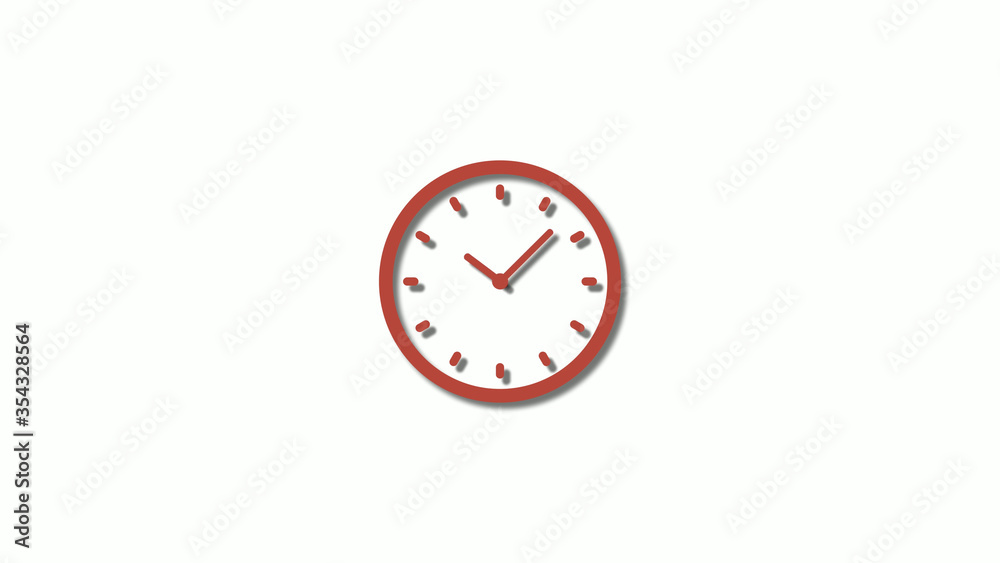 New red dark 3d clock icon,counting down clock icon,12 clock icon New red dark 3d clock icon,counting down clock icon,12 clock icon