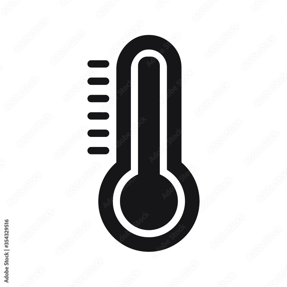 line icon of thermometer line icon of thermometer