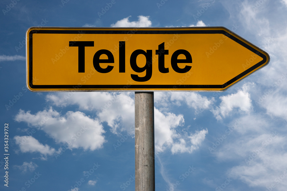 Obraz premium Wegweiser Telgte