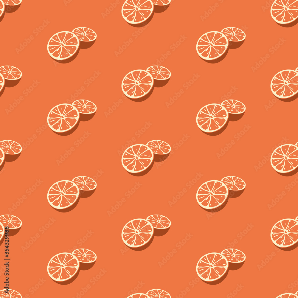 Halved Citrus, Oranges Pattern, Fruits Background Halved Citrus, Oranges Pattern, Fruits Background