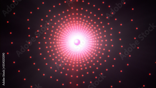 Bild auf Leinwand Tunnel dots
