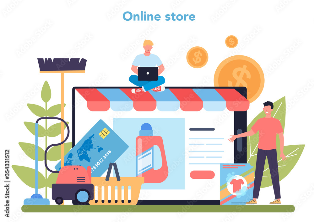 Maid, apartment cleaning online service or platform set. Woman Maid, apartment cleaning online service or platform set. Woman