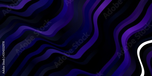 Light Purple vector background with lines. Bright sample with colorful bent lines  shapes. Design for your business promotion.