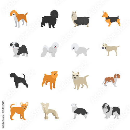  Dog Breeds Icons 
