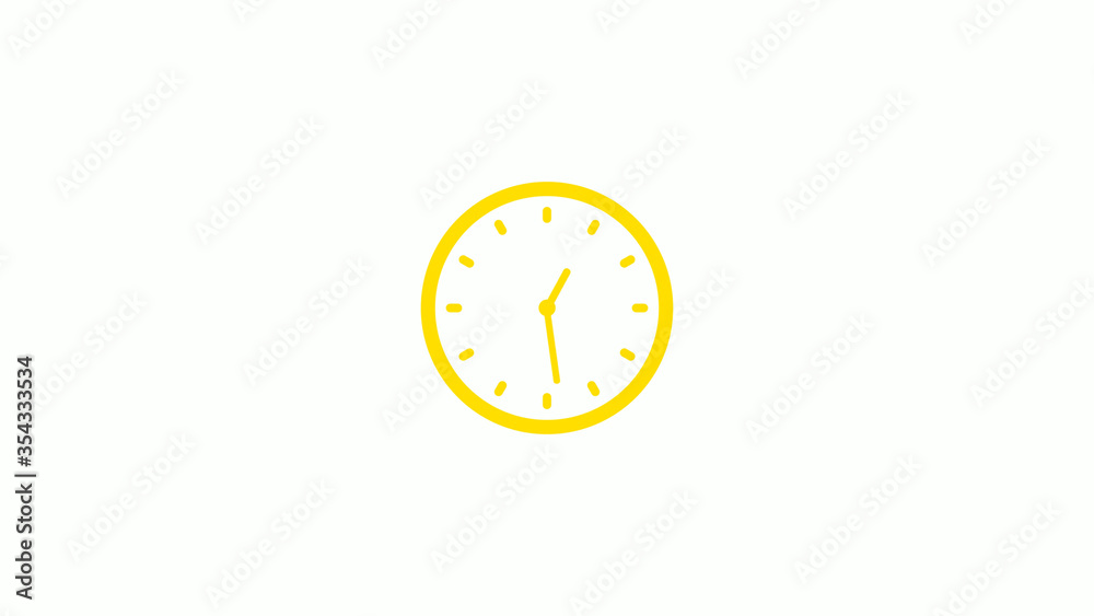 New yellow color clock icon on white background,Clock icons New yellow color clock icon on white background,Clock icons