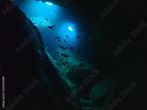 水中洞窟（雲見）