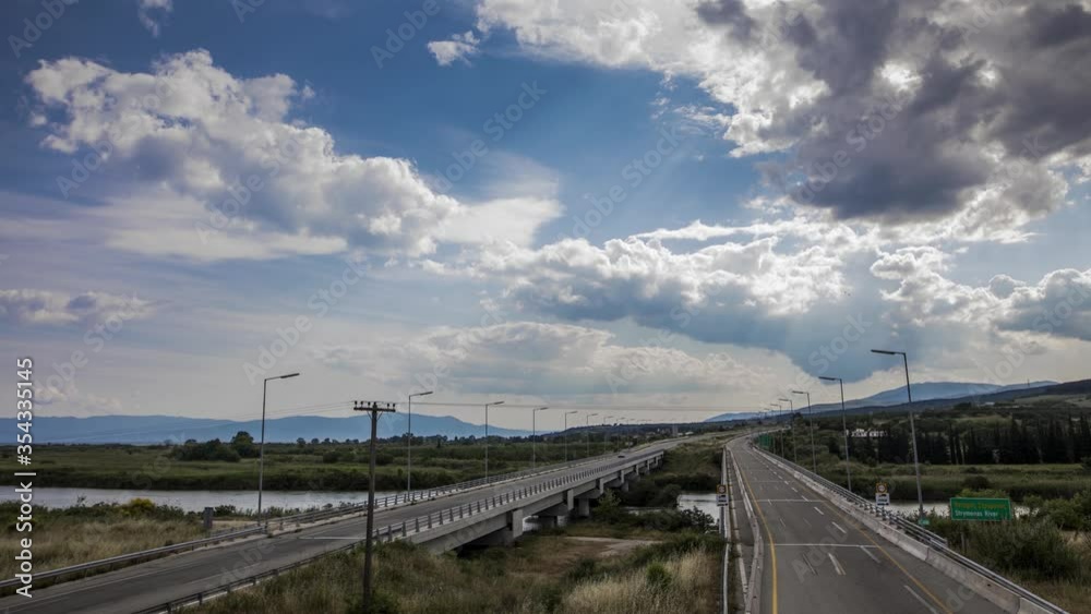 Time lapse of the national road (Egnatia Odos) in northern Greece. Time lapse of the national road (Egnatia Odos) in northern Greece.