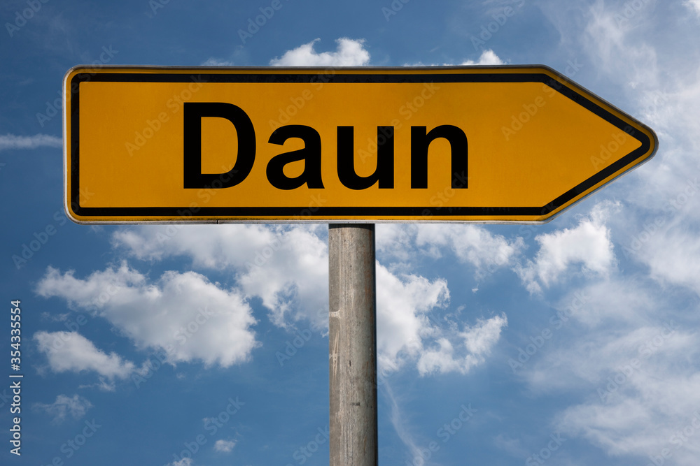 Obraz premium Wegweiser Daun