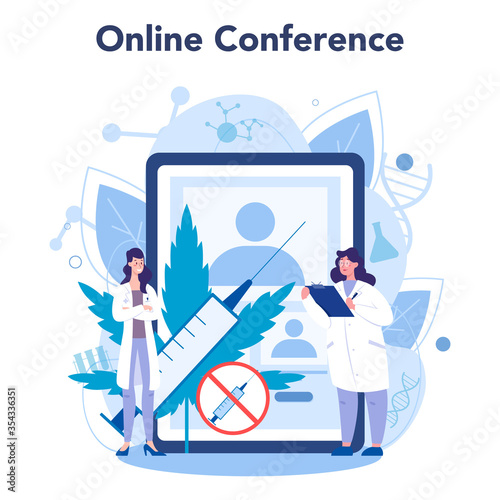 Narcologist online service or platform. Specialist treat human against