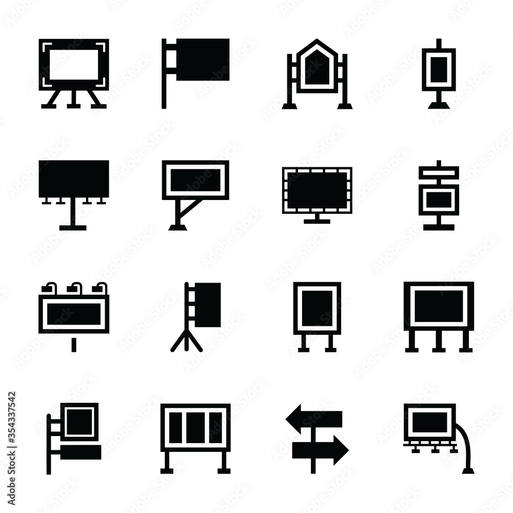 Exhibition stands icons