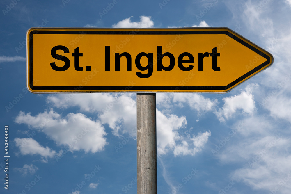 Fototapeta premium Wegweiser St. Ingbert