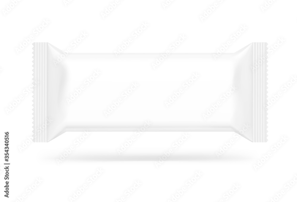Hight realistic flow packaging mockup. Vector illustration isolated on white background. Can be use for your design, promo, adv and etc. Possibility for food, pharmaceutical, cosmetic. EPS10. Hight realistic flow packaging mockup. Vector illustration isolated on white background. Can be use for your design, promo, adv and etc. Possibility for food, pharmaceutical, cosmetic. EPS10.