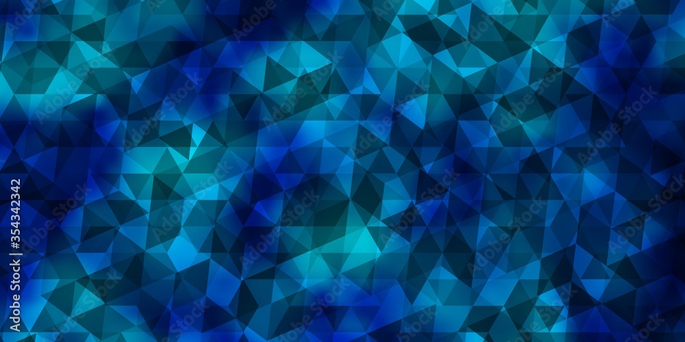 Light BLUE vector template with crystals, triangles. Light BLUE vector template with crystals, triangles.