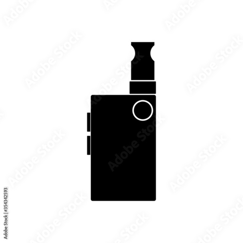 black vape icon. EPS 10