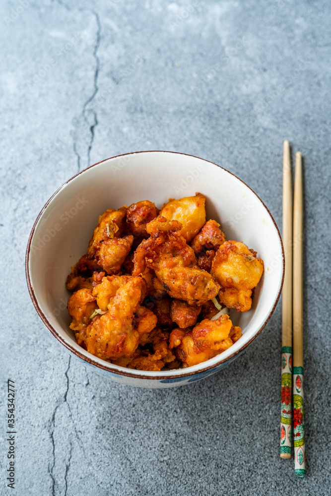 Stir Fry Mongolian Chicken with Chopsticks. Stir Fry Mongolian Chicken with Chopsticks.
