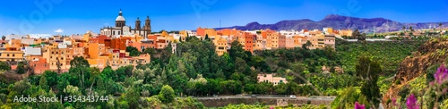 Travel and landmarks of Gran Canaria - beautiful Aguimes town. Best places of Grand Canary island