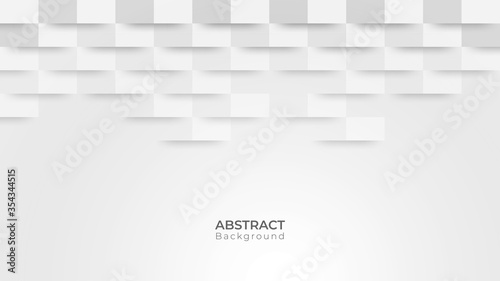 Abstract modern square background. White and grey geometric texture. vector illustration © Zenzeta