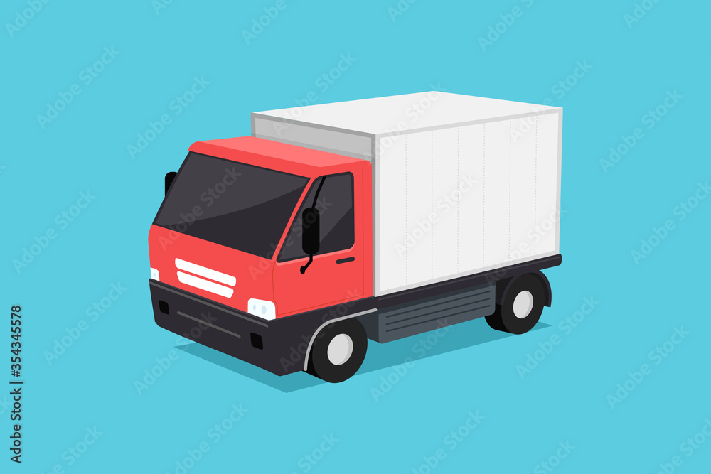 red delivery truck vector illustration red delivery truck vector illustration