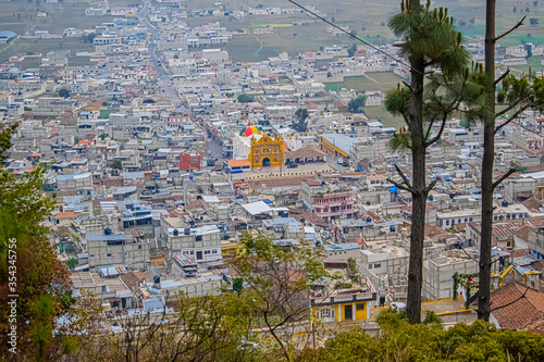 paisaje de pueblo de san Andrés xecul,  photo