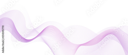 Abstract pink white wave background. Modern abstract elegant white background with pink sound wave gradient wallpaper digital colorful blurry vector texture smooth glow web map.