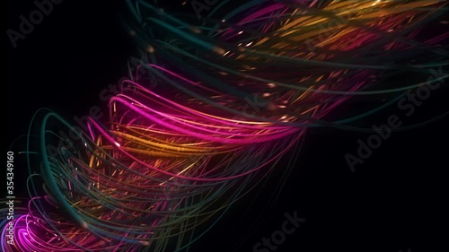 abstract background with glowing lines