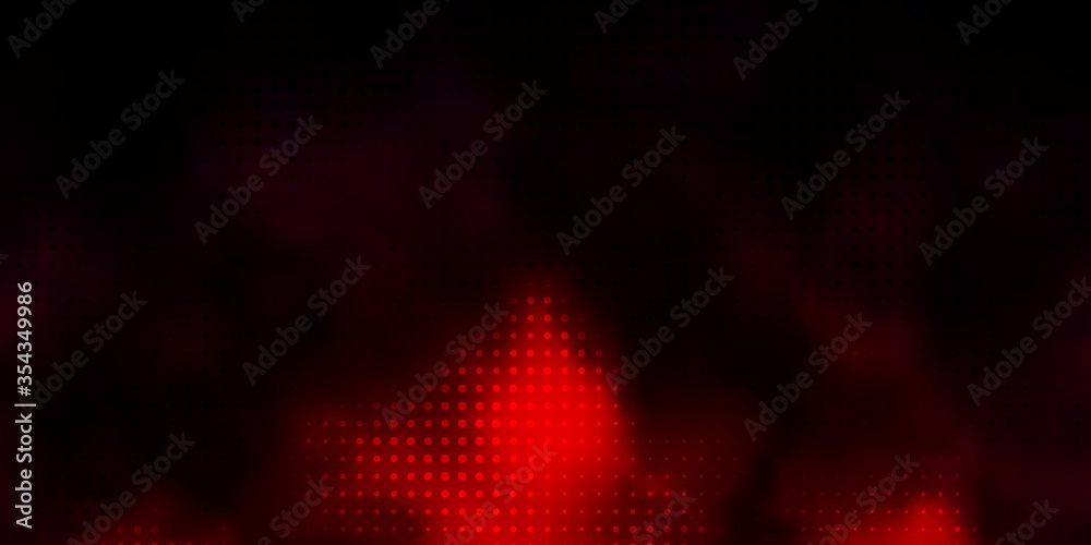 Dark Pink vector backdrop with dots. Abstract colorful disks on simple gradient background. Pattern for business ads.