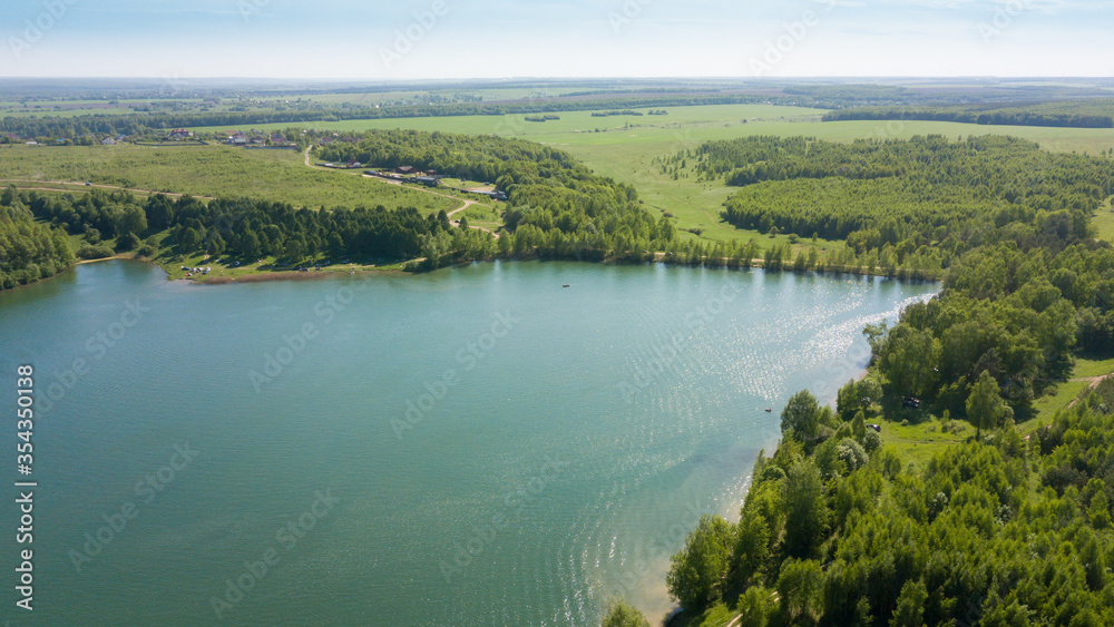 View of the lake in the Nizhny Novgorod region