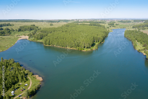 View of the lake in the Nizhny Novgorod region