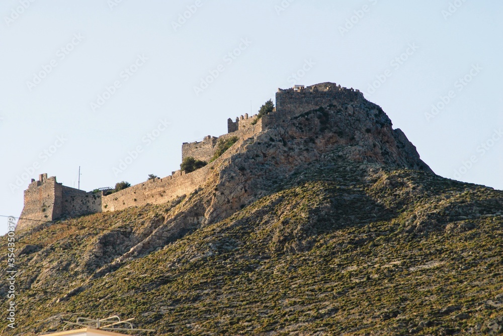 The old Venetian fortress in Leros island, Greece.