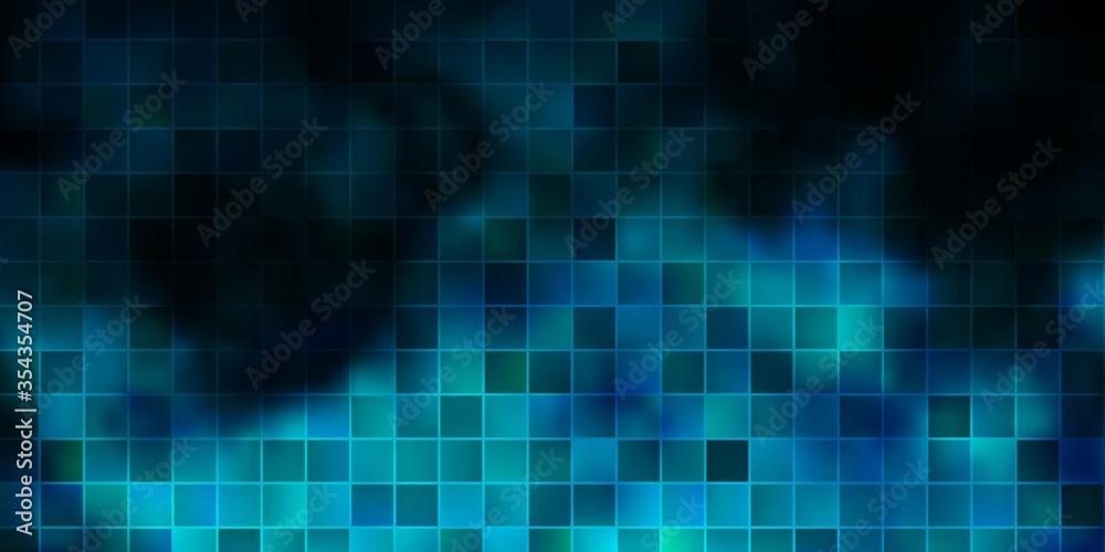 Obraz premium Light BLUE vector background with rectangles.