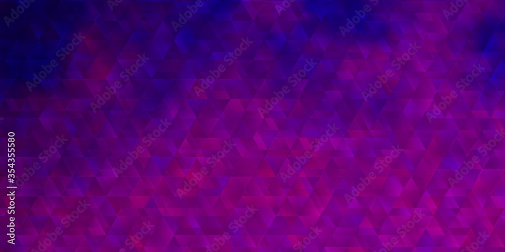 Light Purple, Pink vector layout with lines, triangles.