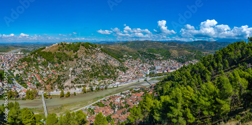 Aerial view of Albanian town Berat photo