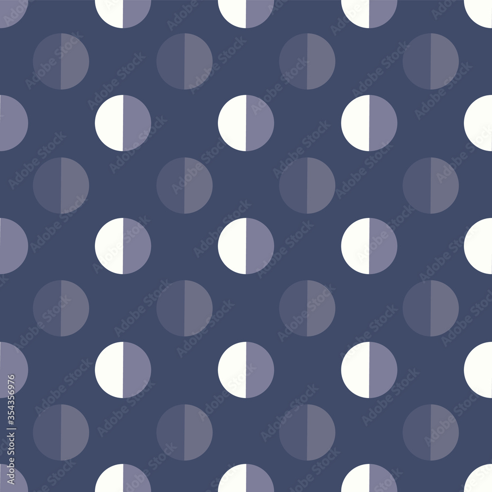 blue grey dot polka seamless navy background design