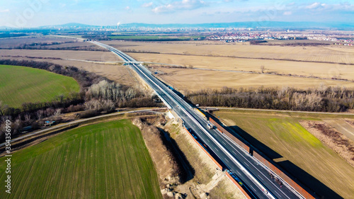 Highway under construction from Hamuliakovo to Bratislava