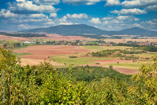 Die Gleichberge in Thüringen Deutschland im Sommer