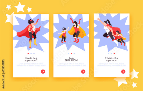 Supermom Vertical Banners Set