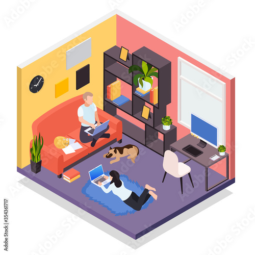 Distant Work Isometric Composition 
