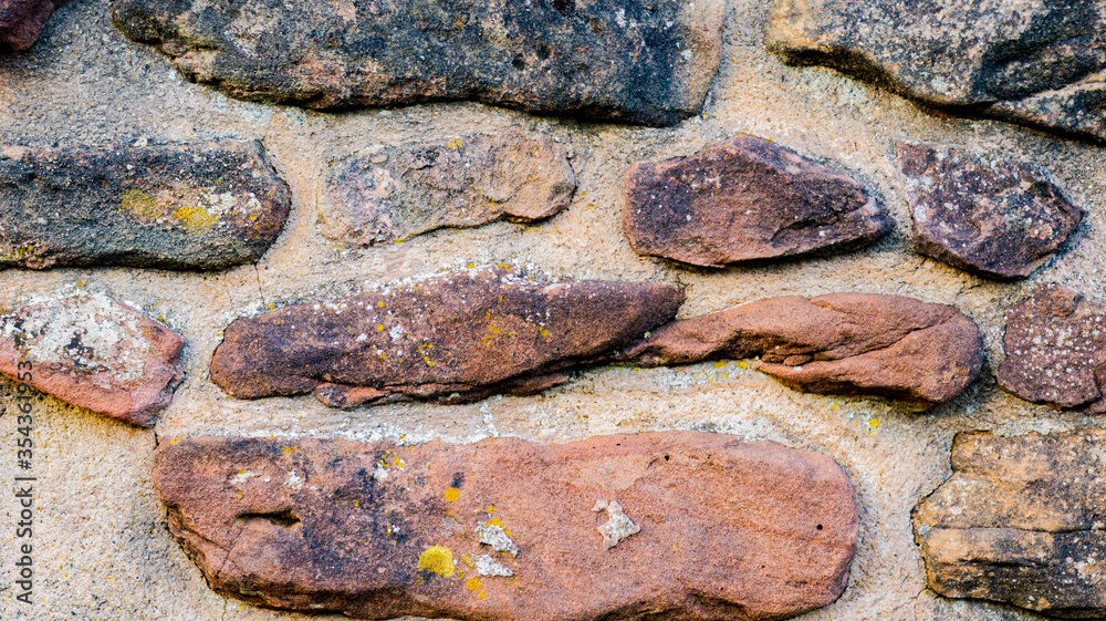 Stone wall as a background.
An old stone wall of a monastery ruin with different colored stones. Good to use as a background. Stone wall as a background.
An old stone wall of a monastery ruin with different colored stones. Good to use as a background.