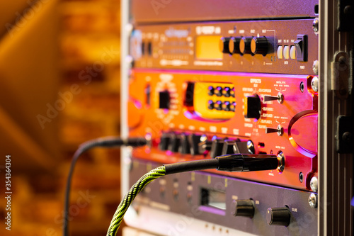 sound processor in recording, broadcasting studio