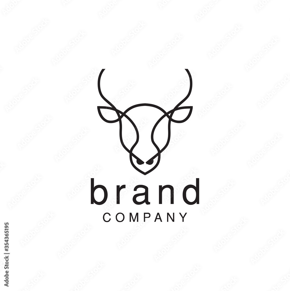 unique animal buffalo Logo line Design, bovines. bison. Cattle. Taurus And Bull Logo Linear Design Vintage Retro Hipster Illustration Template unique animal buffalo Logo line Design, bovines. bison. Cattle. Taurus And Bull Logo Linear Design Vintage Retro Hipster Illustration Template