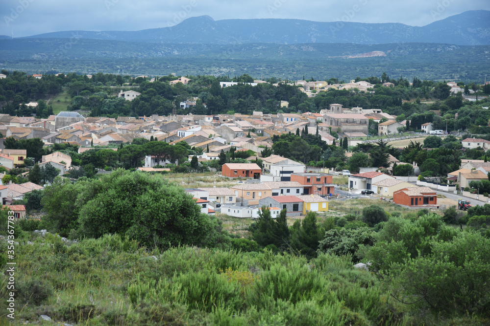 Village de La Palme, Aude, Languedoc, Occitanie, France.