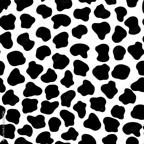 Abstract black and white background. Seamless pattern with animals print for wallpaper, web page, textures, card, postcard, faric, textile. Ornament of stylized skin. Decorative vector illustration.