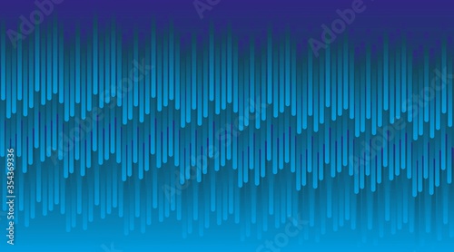 3D gradient blue white ice crystal stalagmite image design background