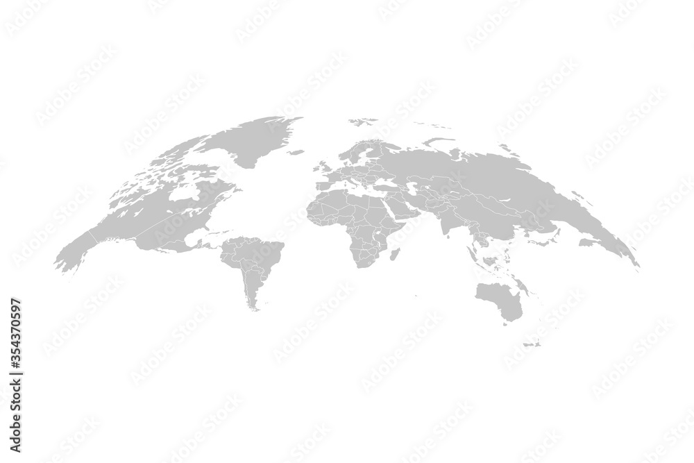 World map. 3D globe world map. Vector Illustration World map. 3D globe world map. Vector Illustration