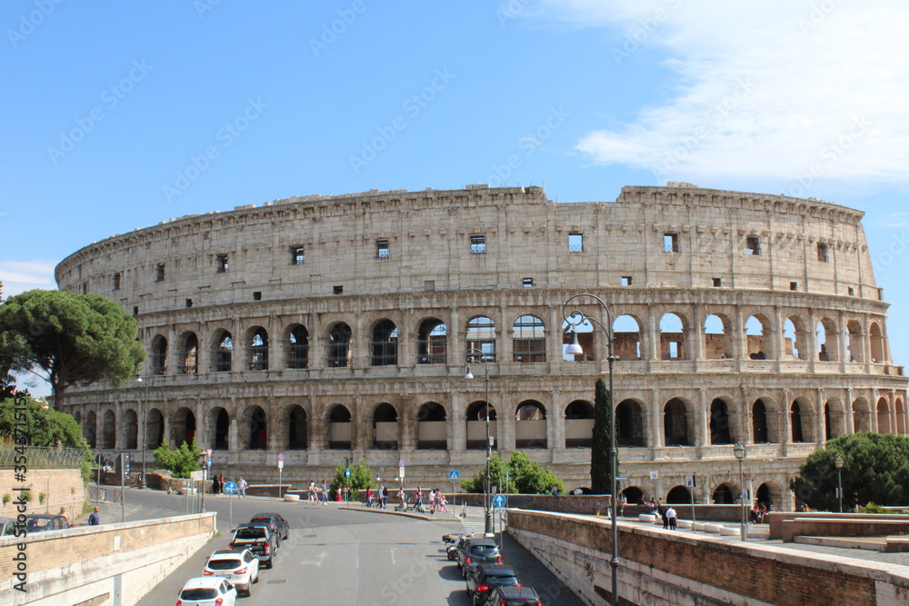 colosseum in rome italy Colosseum in rome is among wonders of world and famous tourist destination and ancient amphitheater once used for gladiator fight 