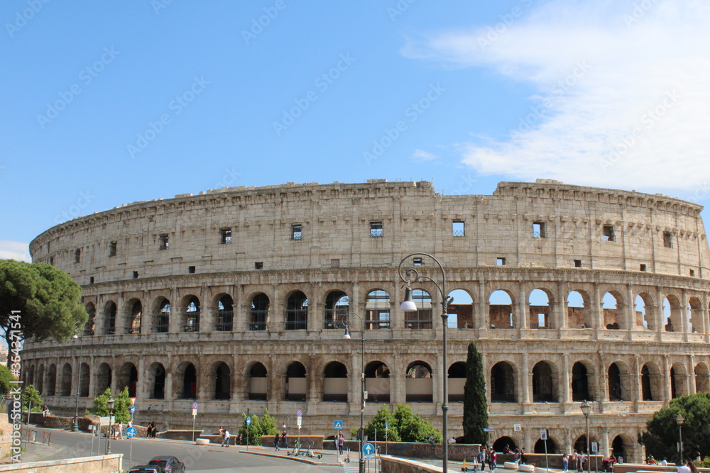 colosseum in rome italy Colosseum in rome is among wonders of world and famous tourist destination and ancient amphitheater once used for gladiator fight 